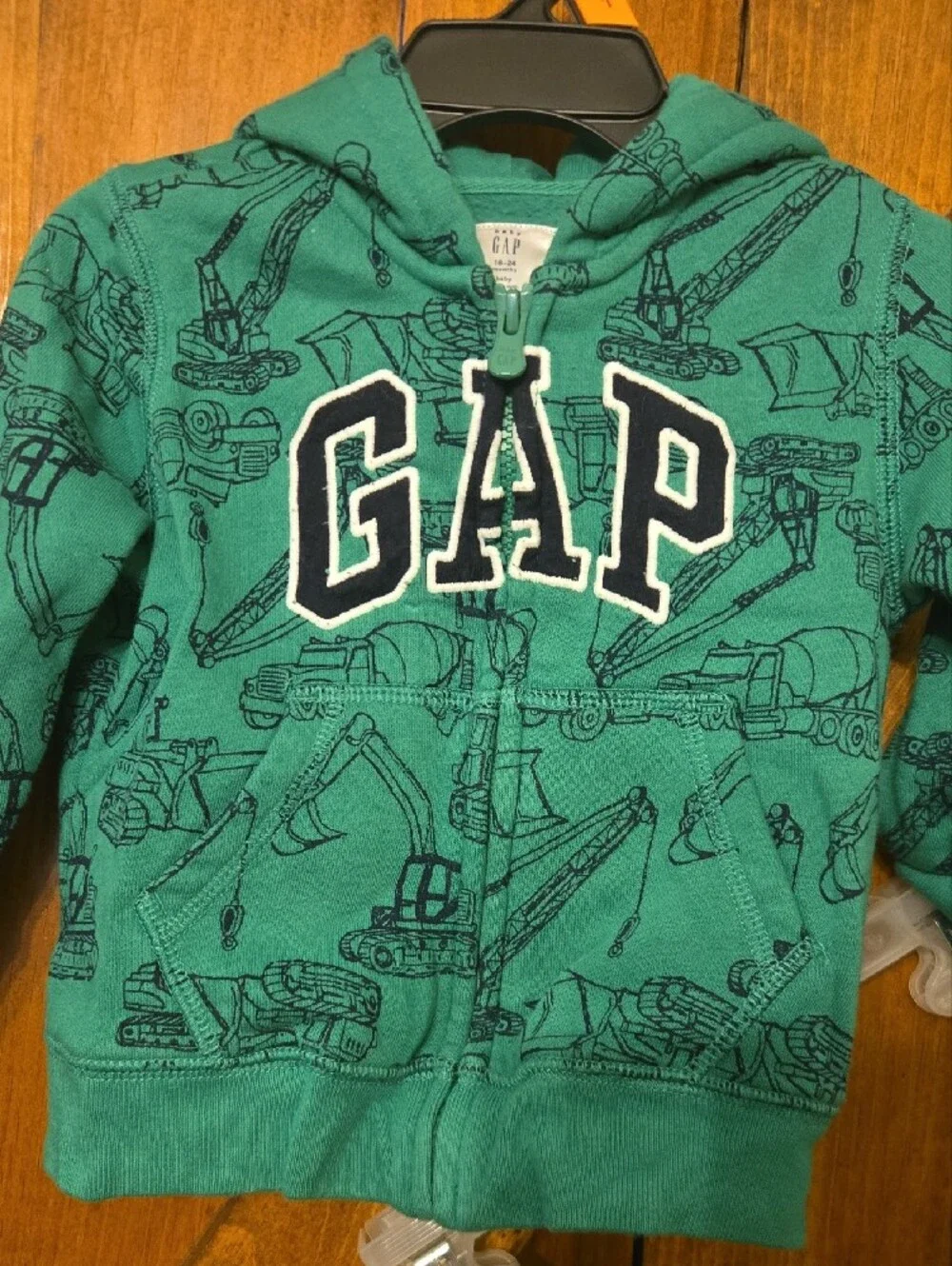 GAP Green Construction-Print Hoodie & Jogger Set